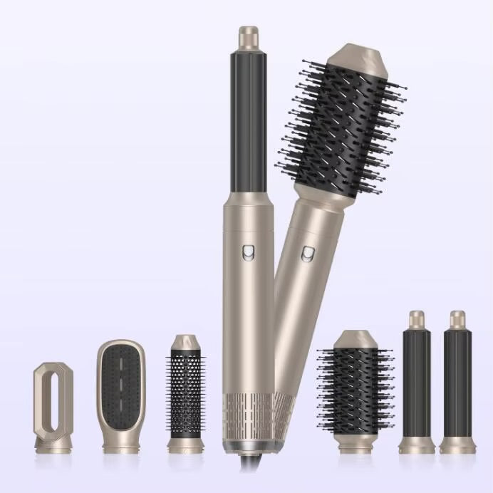 6 in 1 Professional 1000W Hair Styling Blow Tools Hair Dryer Brush Straightener Hot Comb Heatless Hair Curler for Home Salon