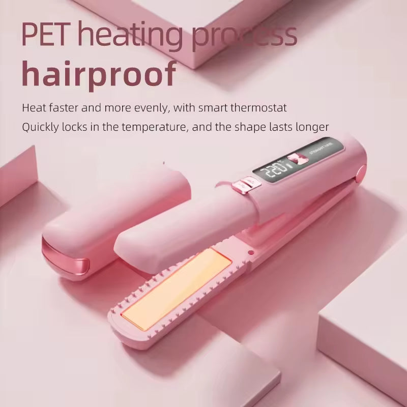 Professional Cordless Portable 2 in 1 Flat Iron